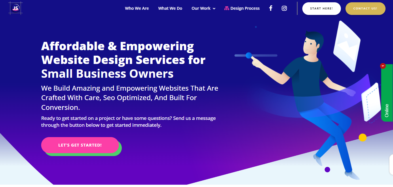 Jabslolly Studios Website Template